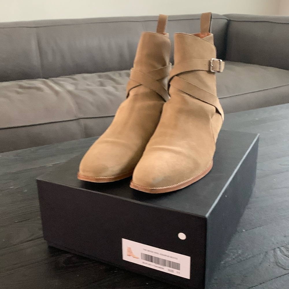 ORO LOS ANGELES Beige Kris Jodhpur Boots Size 11